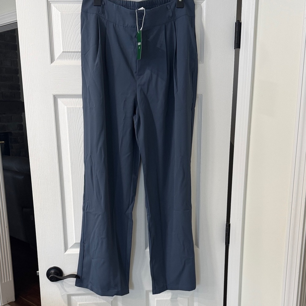 HALARA women’s  Elegant Blue Pants